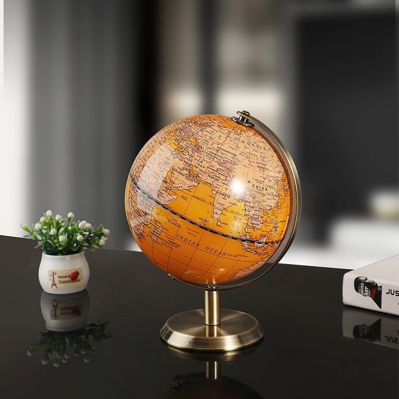 Tech Office Accessories - 1 Stück 360 Grad drehbarer Weltkarten-Geografie-Lehrkatalog