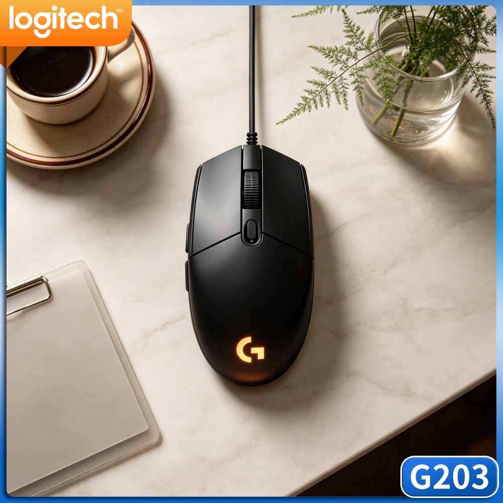 Logitech Mouse G203 - Logitech G203 Kabelgebundene Gaming-Maus, einstellbare DPI-Modi,