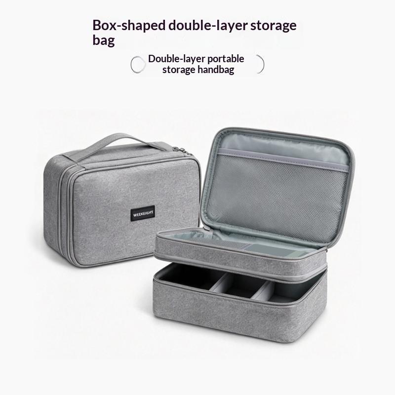 Tech Accessories Case - Datenkabel-Organizer Tragbare Digitaltasche Ladegerät Powerbank Kopfhörer-Aufbewahrung