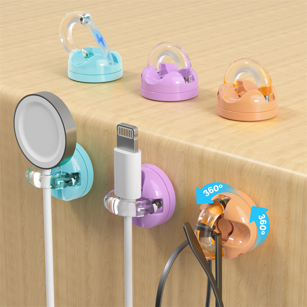 Tech Room Accessories - 6er-Pack Magnetischer Kabelorganizer für den Schreibtisch,