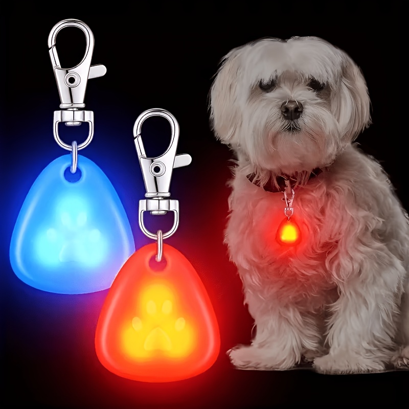 Tech Dog Accessories - LED-Haustier-Halsbandlicht, LED-Hundehalsbandlicht, Clip-On-Hundesicherheitslicht, Hochsichtbares Leuchtendes Hundehalsband-Zubehör,