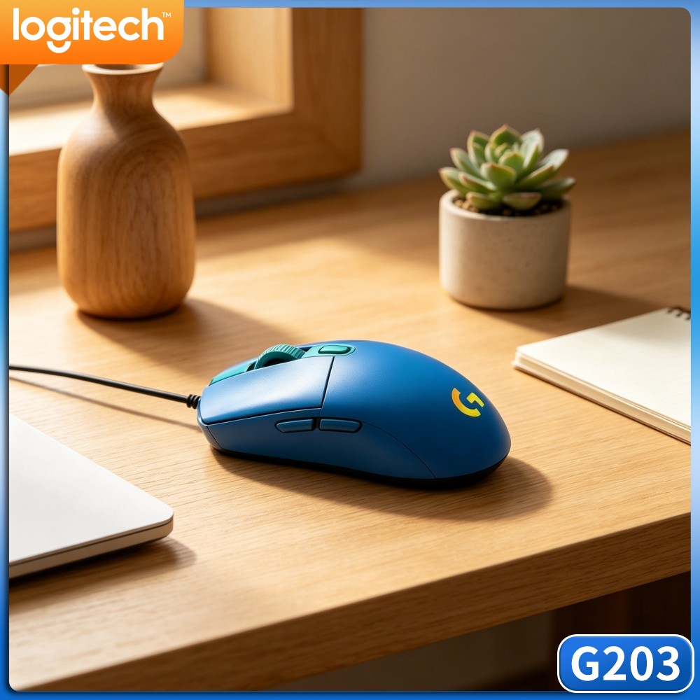 Logitech Mouse G203 - Logitech G203 Kabelgebundene Gaming-Maus mit schnellem