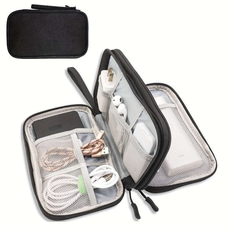 Tech Accessories Case - Reise-Organizer-Tasche, Mehrfach-Aufbewahrungsbeutel, Geeignet für Toilettenartikel, Kosmetikzubehör