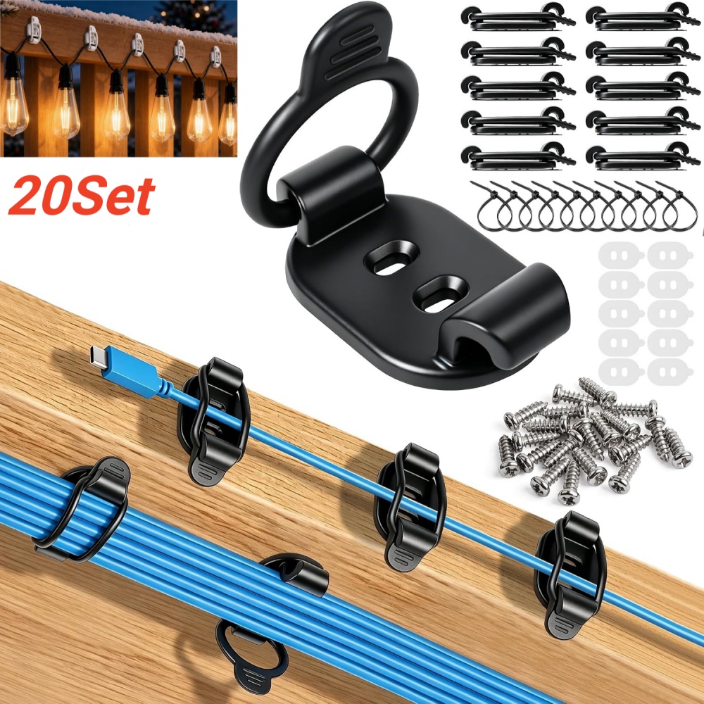 Desk Cable Clip - Neue Kabelclips-Organizer, wasserdicht, leichte Kabelhalterung, elastische