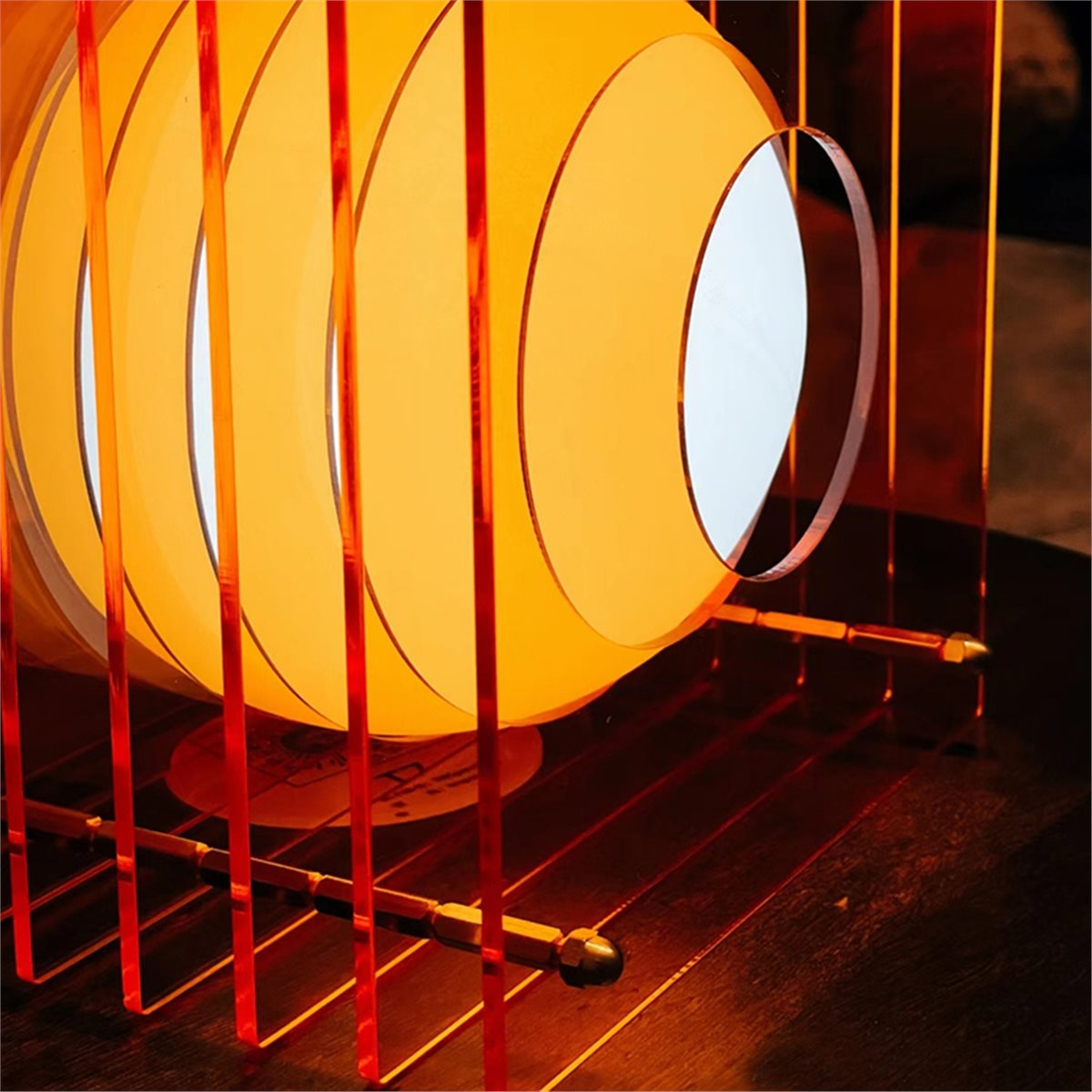 Tech Room Accessories - Preisgünstige Künstlerische Schreibtischlampe Atmosphärisches Acryl Wiederaufladbares