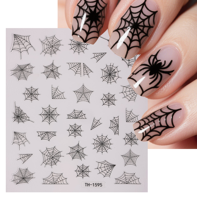 Y2K Tech Accessories - 3D Halloween Nail Art Aufkleber Leuchtendes