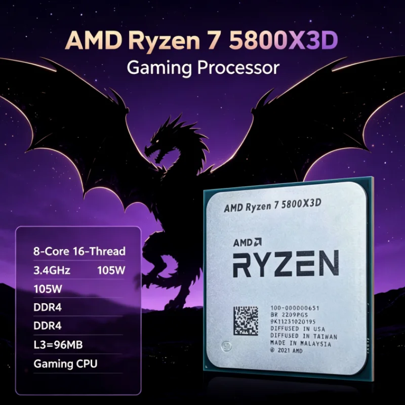 AMD R7 5800X3D 96 MB 8-Kern 16 – Amd Cpu Ryzen 7 Bewertung und Preis