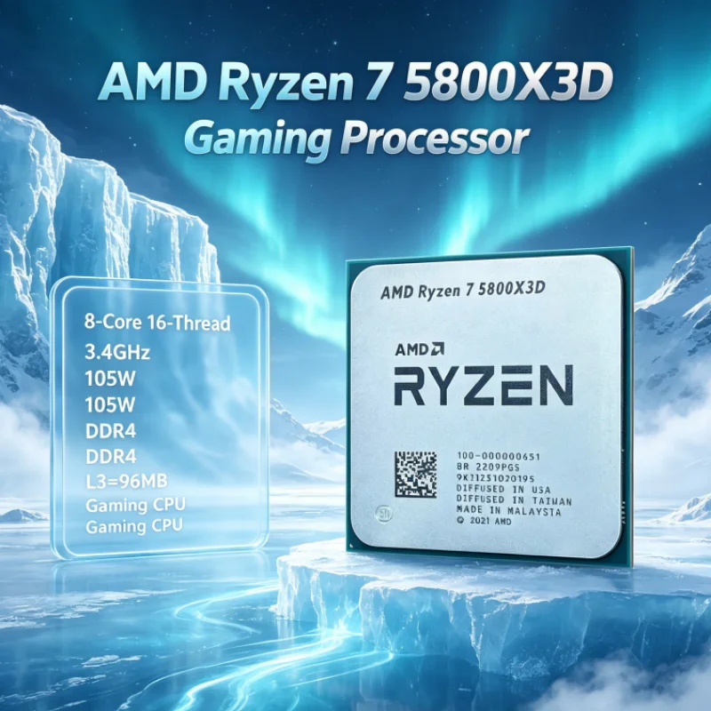 AMD R7 5800X3D 96 MB 8-Kern 16 – Amd Cpu Ryzen 7 Bewertung und Preis