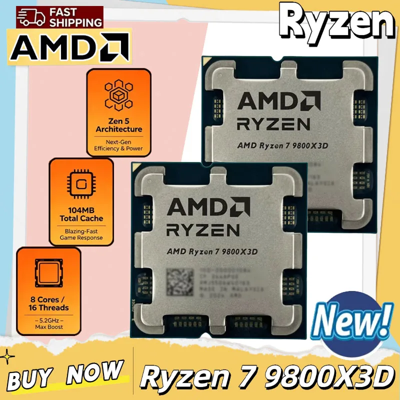 AMD Ryzen 7 9800X3D Gaming-CPU – Amd Cpu Ryzen 7 Bewertung und Preis