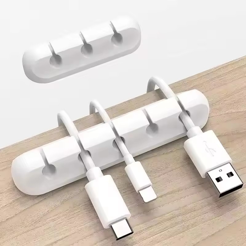 Silikon-USB-Kabel-Organizer, U – Desk Cable Clip Bewertung und Preis