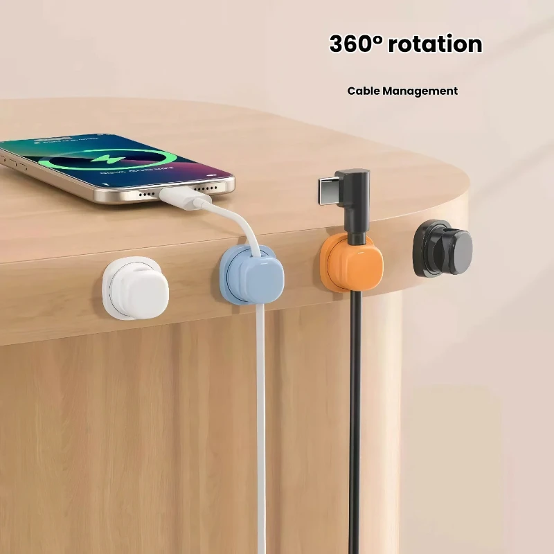 3er-Pack drehbarer Kabelorgani – Desk Cable Clip Bewertung und Preis