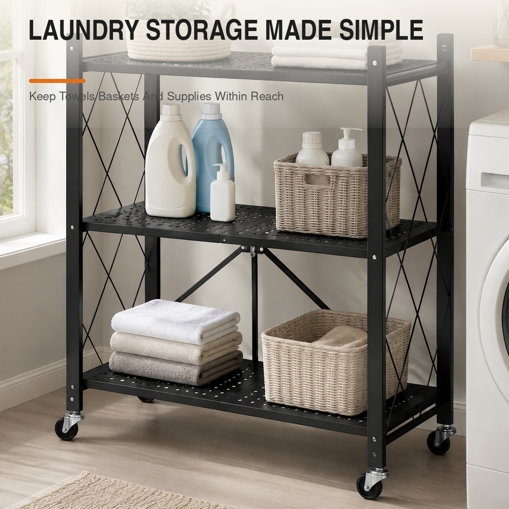 Zoe 3-stöckiges, zusammenklapp – Tech Room Accessories Bewertung und Preis