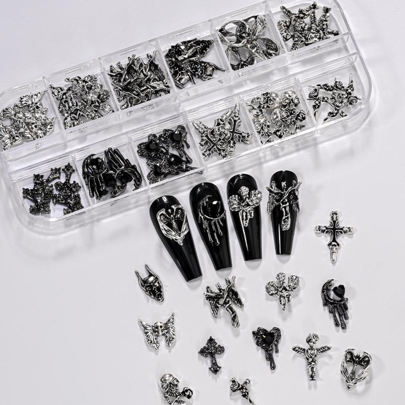12-teiliges Vintage Kreuz Nage – Y2K Tech Accessories Bewertung und Preis