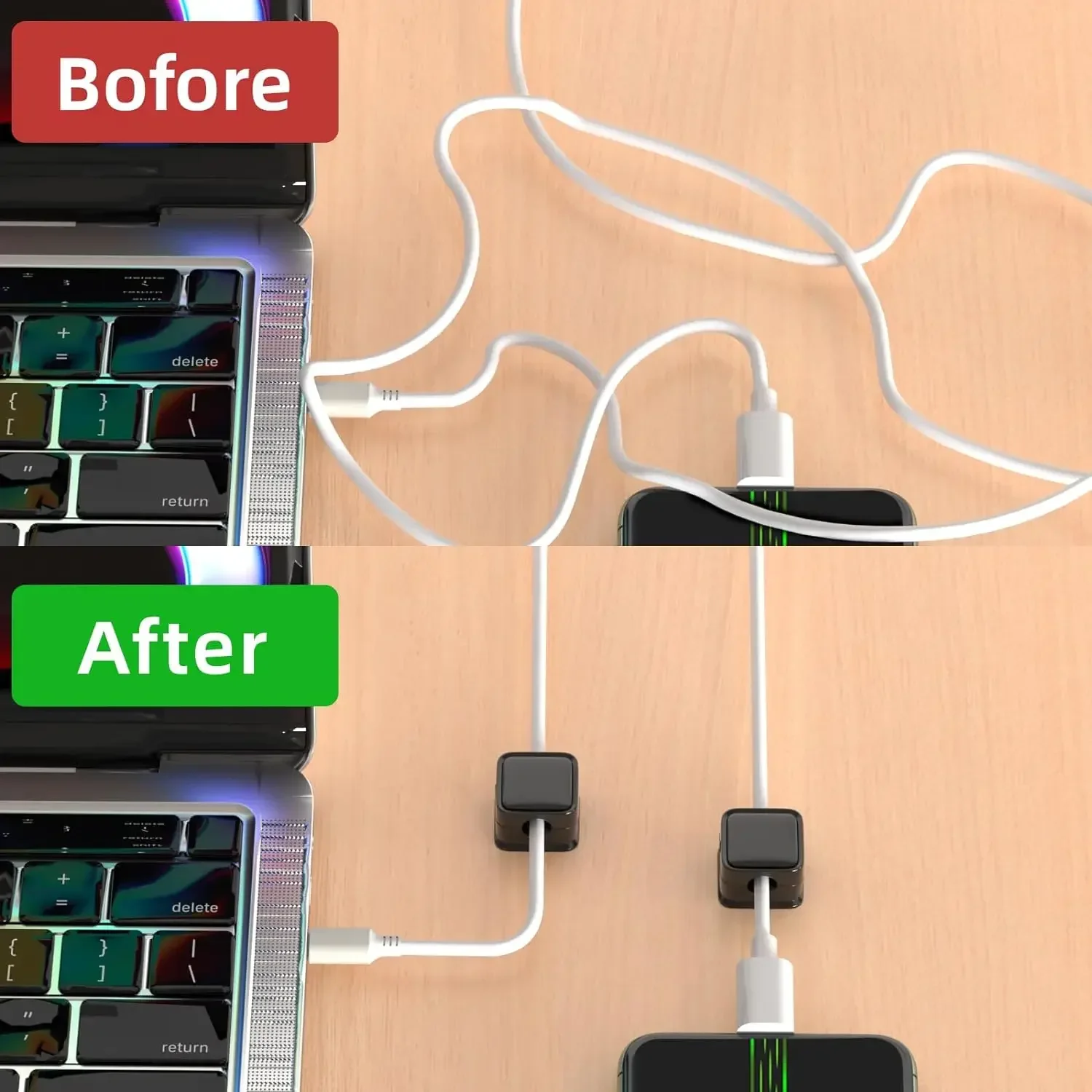 Mini-Kabelorganisator, magneti – Desk Cable Clip Bewertung und Preis