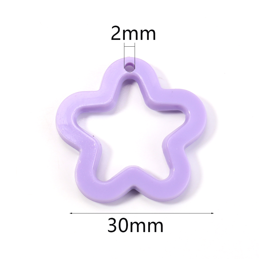 30 teile/los Bunte Acryl Stern – Y2K Tech Accessories Bewertung und Preis